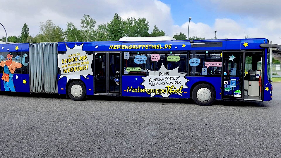 Buswerbung Vollfolierung